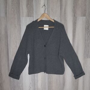 Abercrombie & Fitch‎ Womens M Wool Blend Sweater Cardigan Oversized Preppy